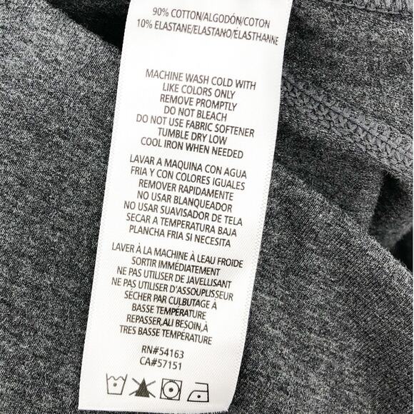 TOMMY HILFIGER SPORT Women's Performance Leggings Large Gray Flag Blocked NWT - Picture 14 of 16